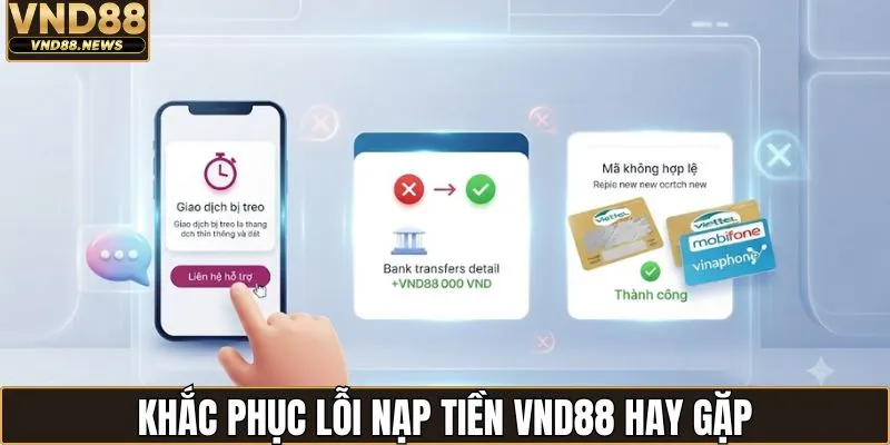 Nạp tiền VND88 3 Khắc phục lỗi nạp tiền VND88 hay gặp