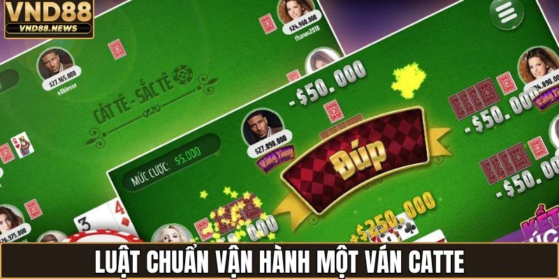 Luật chuẩn vận hành một ván catte